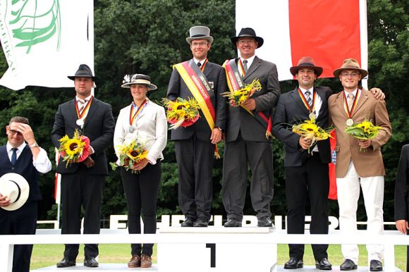 Sebastian Warneck bei der Meisterehrung in Drebkau - Foto: Wille