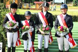 Die frische gebackenen Landesmeister der Vielseitigkeit in Liepe - Foto: Wille
